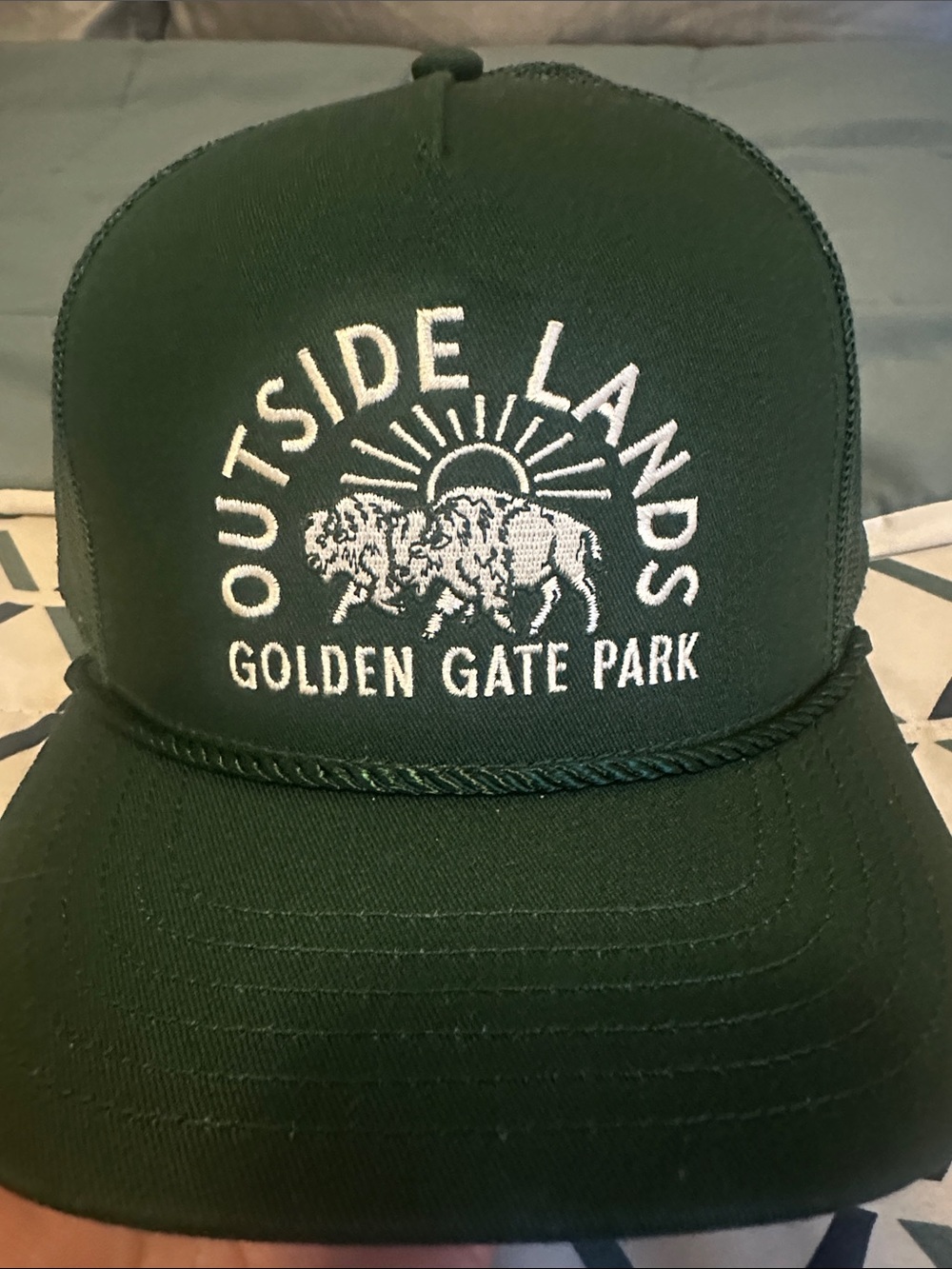 Golden Gate Park outside lands Dark Green trucker Hat
